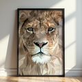 Geometric Lion Portrait