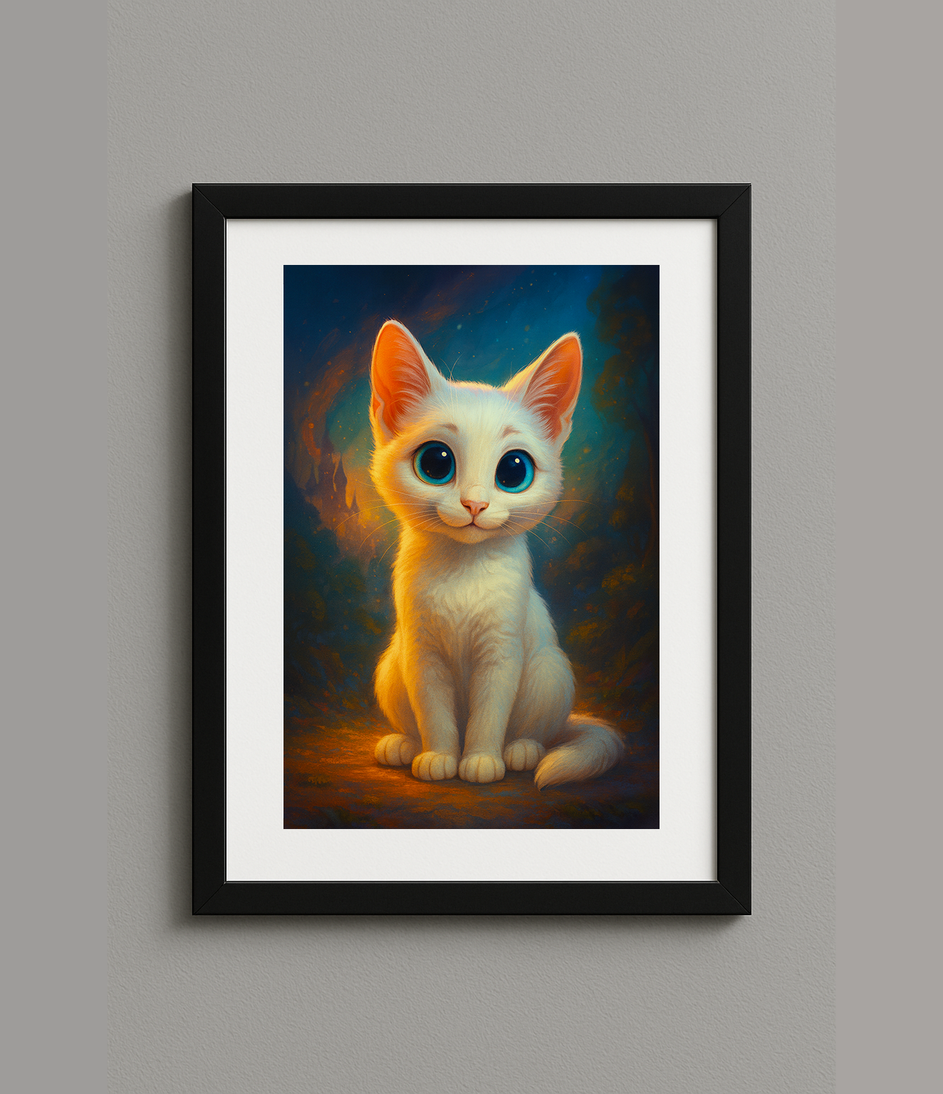 Custom Digital Disney Style Pet Portrait Print