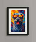 Custom Digital Cool Pet Style Pet Portrait Print
