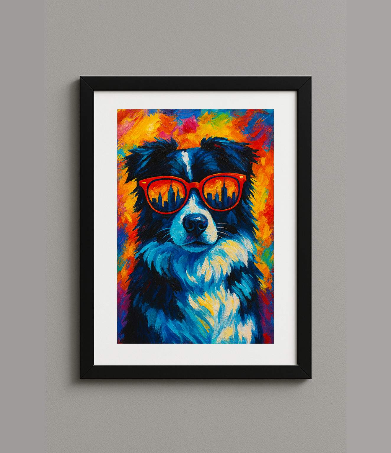 Custom Digital Cool Pet Style Pet Portrait Print